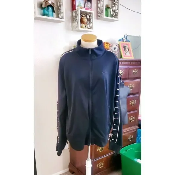 NIKE SWOOSH MENS TAPED TRACK JACKET - Picture 2 of 9